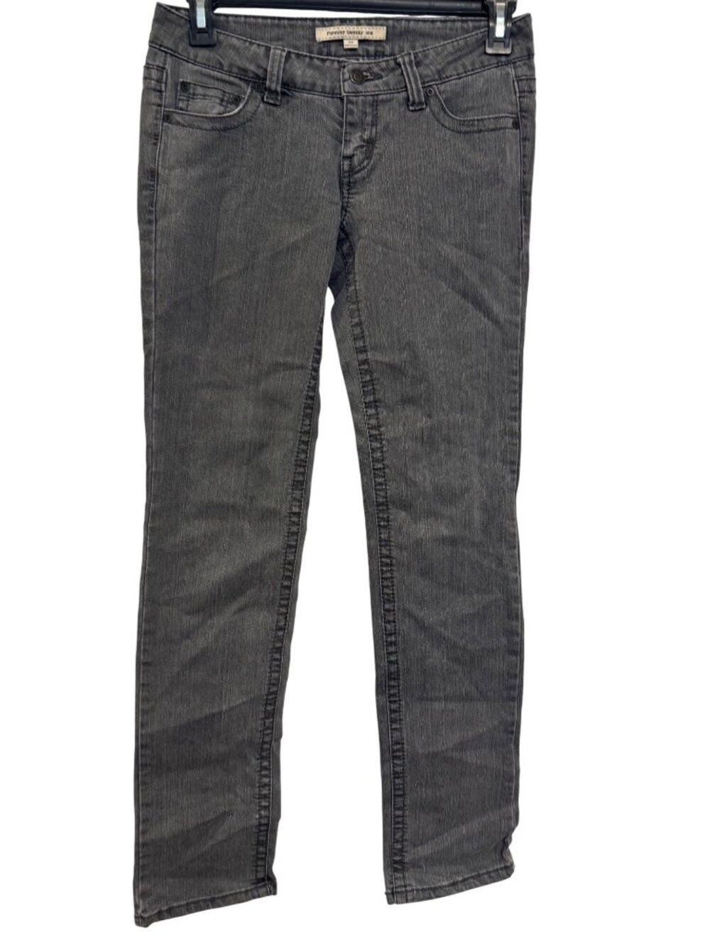 Forever 21 Womens Gray Denim Skinny Jeans Size 28 Cotton Blend Casual Style